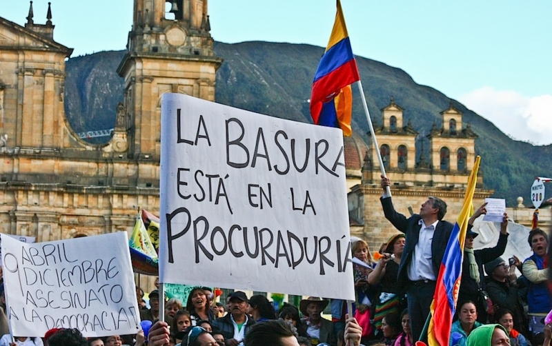 Manifestacion en Bogotá, Bogotá/ Colombia
